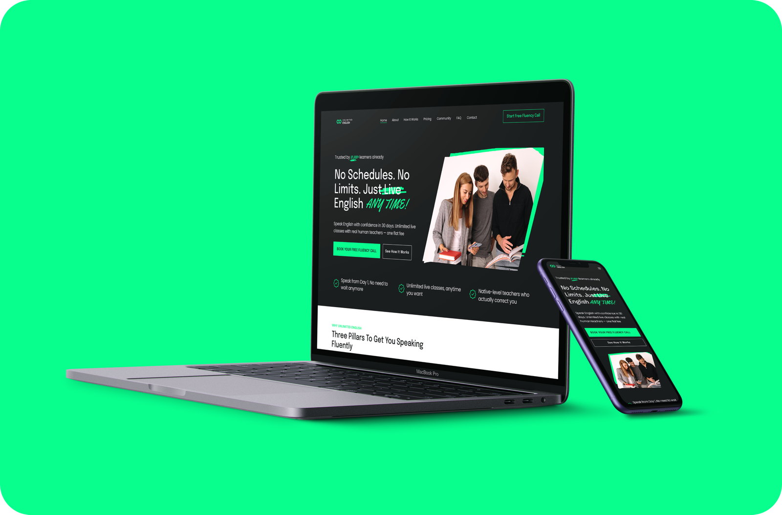 Unlimited English project page